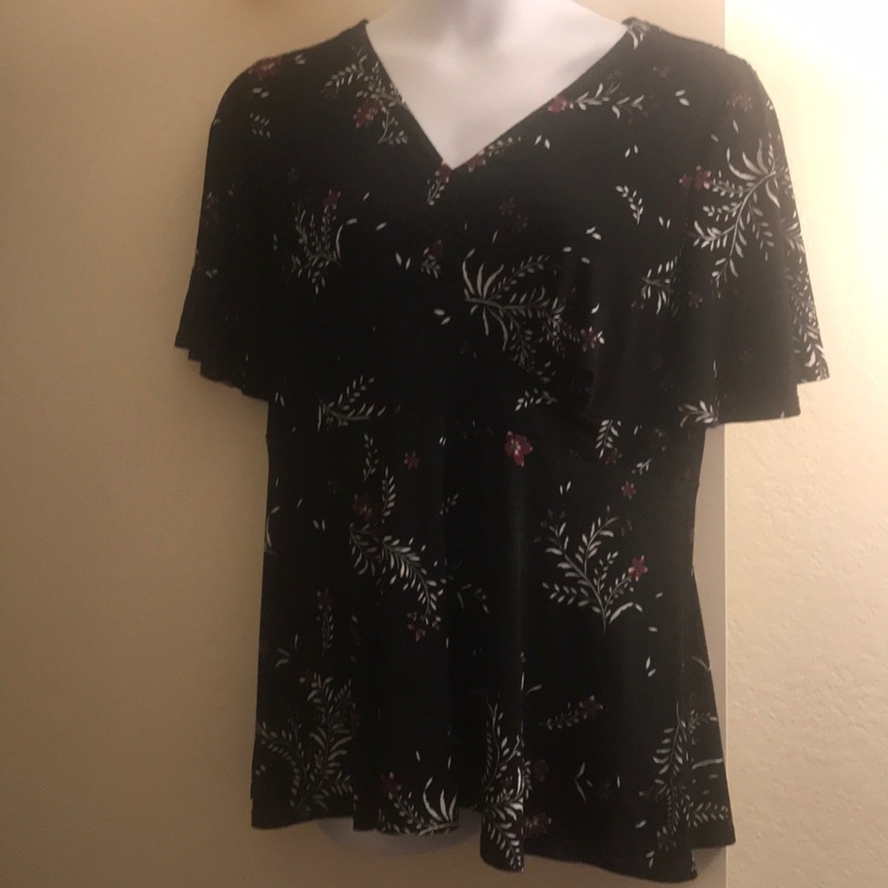 PLUS size Torrid black peplum top